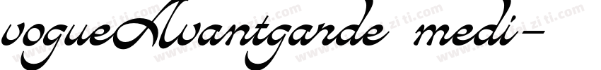 vogueAvantgarde medi字体转换